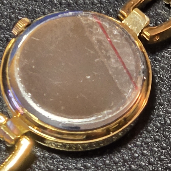 Cote D Azur Watch Gold Tone Bracelet Band Round Case L12 Shows Wear Pre Owned - Picture 3 of 4